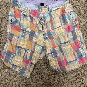 J. Crew Madras Plaid Shorts